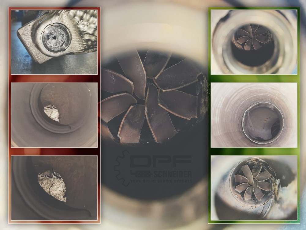 Reinigung von unverbranntem AdBlue durch Fehlfunktion von der Einspritzeinheit